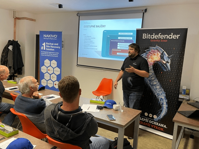 J. Hromátka ze společnosti IS4Security a přednáška o novinkách firmy Bitdefender